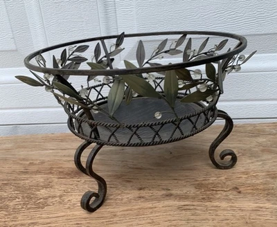 PartyLite Garden Lites 3 Wick 蜡烛架底座支架 Rustic P8054B — 第 1/4 张图片