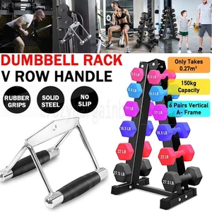 A Frame Dumbbell Rack - Home Gym Weight Storage Dumbbell Tree - Weights Stand - Picture 1 of 14