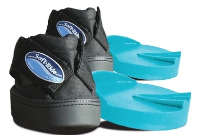 Botas Horse Soft-Ride talla 2 con inserciones ortopédicas de gel turquesa Foto 1 de 4