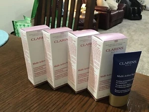 SET BESTEHEND AUS 4 CLARINS MULTI ACTIVE NUIT REVITALISIERENDE NACHTCREME ANTI-AGE 0,5 OZ NEU! - Bild 1 von 1