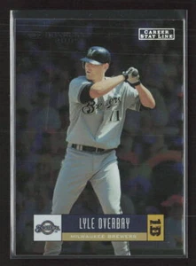 2005 Donruss #230 Lyle Overbay Stat Line Career #/291 Milwaukee Brewers (JT) - Picture 1 of 2