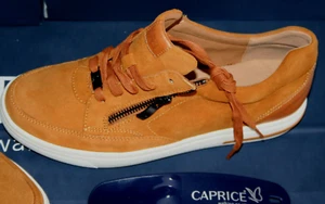 CAPRICE walking on air 38 1/2 Neu curcuma echtes Velours Leder Gr 5 1/2 - Bild 1 von 10