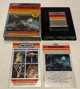 1982 Atari 2600 Game DEMON ATTACK, Complete In Box, Manual - Picture 1 of 4
