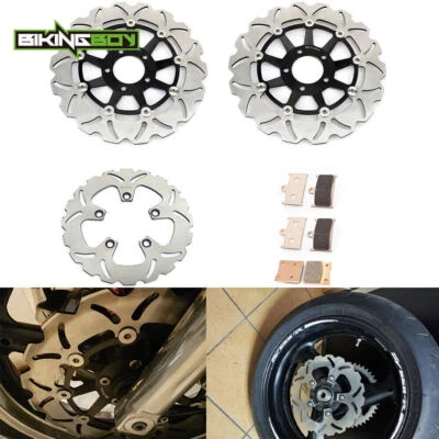 Front Rear Brake Rotors Discs Pads For Suzuki GSF1200S Bandit GSF 1200 S 96-99 - Изображение 1 из 4
