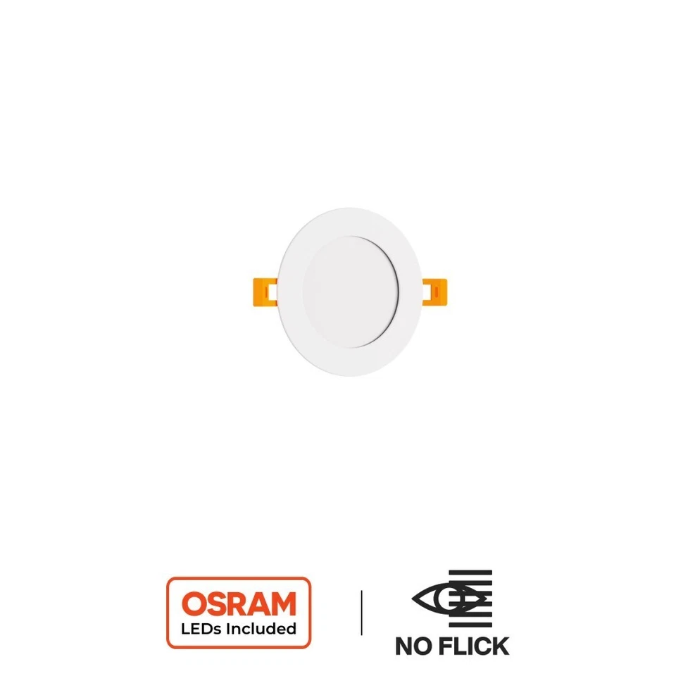 Faretto LED Rotondo 8W 800lm, Bianco Naturale 4.000K, Foro Ø106-110mm, OSRAM LED - Immagine 1 di 1