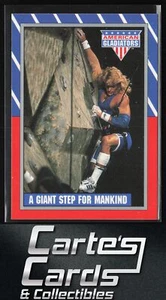 A Giant Step For Mankind 1991 Topps American Gladiators #42 - Imagen 1 de 2
