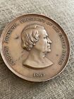 Oryginalny 1865 Prezydent Andrew Johnson US Mint Indian Peace Medal