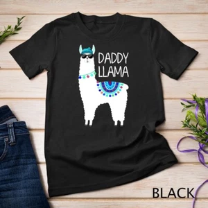 Daddy Llama Gift Shirt for Men, Papa Unisex T-shirt - Picture 1 of 15