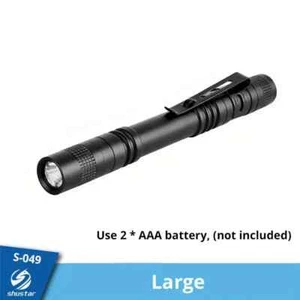 New 1 pc Tactical LED Flashlight Clip Large Penlight Pocket Portable Torch Lamp - Picture 1 of 8