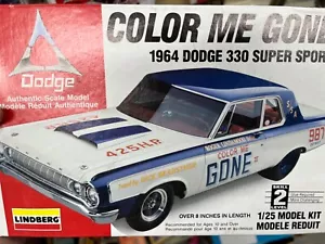 LINDBERG 72156 1964 DODGE 330 Color Me Gone SUPER STOCK KIT McM 1/25 NHRA Niob - Picture 1 of 2