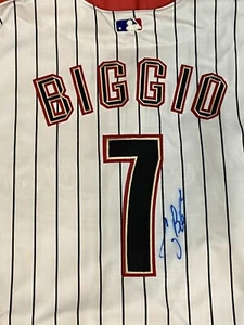 CAMISETA A RAYAS FIRMADA AUTOGRAFIADA POR CRAIG BIGGIO HOUSTON ASTROS #7 TALLA 40 CERTIFICADO DE AUTENTICIDAD - Imagen 1 de 8