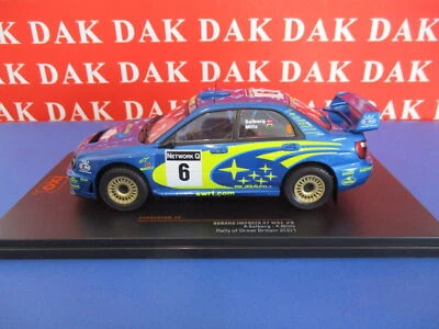 Die cast 1/24 Modellino Auto Subaru Impreza WRC Rally Great Britain 2001 Solberg - Immagine 1 di 4