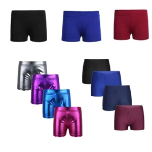 Kid Girl Gymnastics Ballet Dance Shorts Athletic Sports Bottoms Workout Swimming - Picture 1 of 83