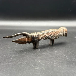 Estatuilla de madera tribal tallada a mano 🪵 Herramienta de arte étnico vintage decoración talla única - Imagen 1 de 9