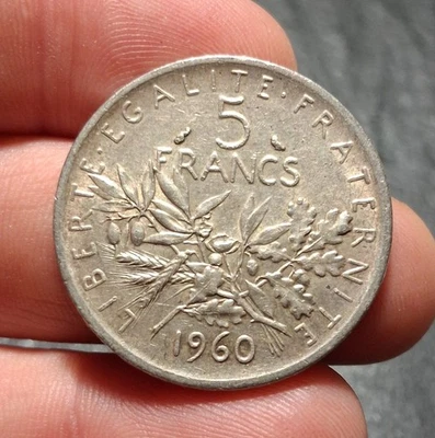(CLF-26) - Vème république – 5 francs SEMEUSE 1960 - Photo 1/2