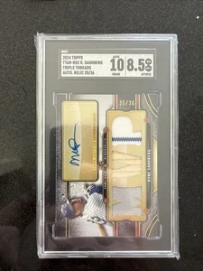 Ryne Sandberg 2024 Topps Triple Threads Auto Relic /36 SSP #TTAR-RS2 CHI Cubs - Picture 1 of 2