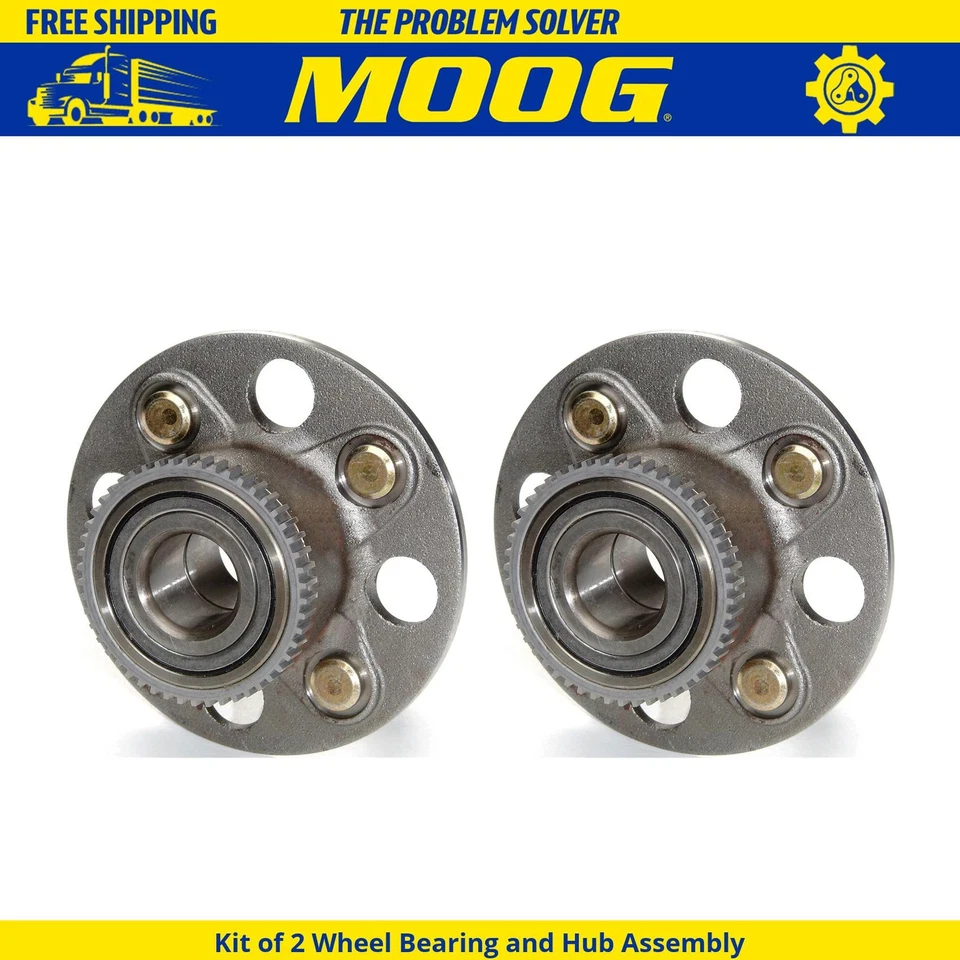 Kit para Honda Civic 2001-2005 - Conjunto de 2 cojinetes de rueda trasera y buje MOOG Foto 1 de 1