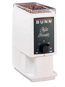 Molinillo de café casero tamaño pequeño BUNN con rebabas comerciales para el mejor sabor a café - Imagen 1 de 9