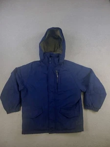 GAP KIDS Boys LG/10 Blue Winter Jacket Coat Removable Zipoff Hoodie - Picture 1 of 15