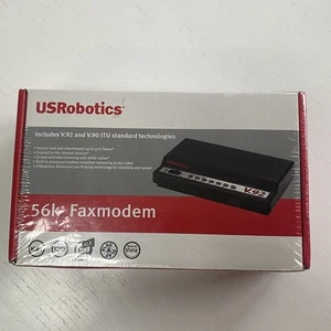US Robotics V.92 USR5686E External Modem + Fax New Sealed - Afbeelding 1 van 6