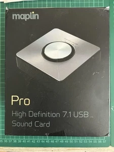 Maplin Pro USB 7.1 HD SOUND AUDIO CARD Digital Optical 24bit A01NC Djing RCA Out - Afbeelding 1 van 8
