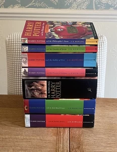 Harry Potter Complete Set Of 7 Bloomsbury Books (some First Editions) - Picture 1 of 7
