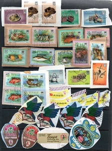 Tuvalu & Tonga 1970s to $1 used - Imagen 1 de 1