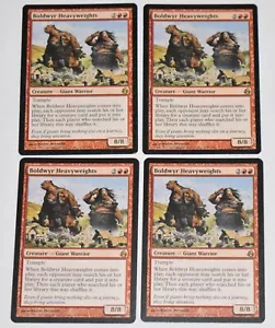 4X BOLDWYR HEAVYWEIGHTS Red Rare Giant Warrior MORNINGTIDE MTG Card - Picture 1 of 4