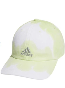 Adidas Womens Cap Strapback Hat Adjustable Lime Green Color Wash Tie Dye - Picture 1 of 3