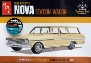 1963 Chevy II Nova Station Wagon Craftsman Plus 1:25 AMT Model Kit AMT1202 - Bild 1 von 1