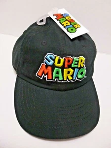  Super Mario Brothers Adjustable Hat Cap, Black, for ages 14 and older - Picture 1 of 5