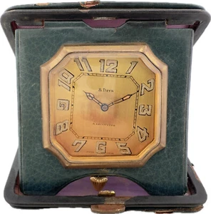 Reloj de viaje mecánico vintage A. LeCoultre Sandoz hecho en Suiza incompleto - Imagen 1 de 6