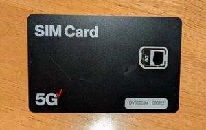 Verizon 5G SIM Card Nano for Postpaid & Prepaid - Picture 1 of 2