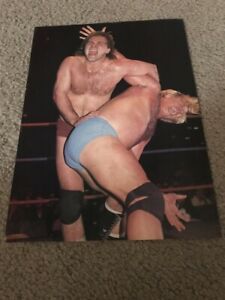 Vintage LARRY ZBYSZKO vs. NICK BOCKWINKEL AWA Wrestling Pinup Photo 1980s NWA