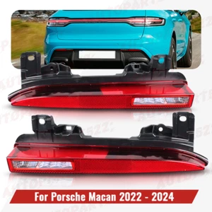 Pair Rear Bumper Light For Porsche Macan 95B 2022 2023 LH&RH Brake Reflector - Imagen 1 de 9