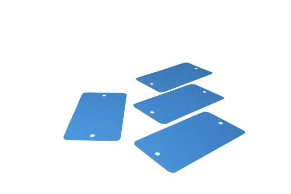 MASHPAPER 100/1.000 Warenanhänger/Metalletiketten 65x120mm verschiedene Farben lackiert