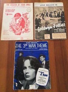 Vintage Piano Sheet Music Lot Of 3 (1938, 1949, 1965) Pre-owned - Picture 1 of 12