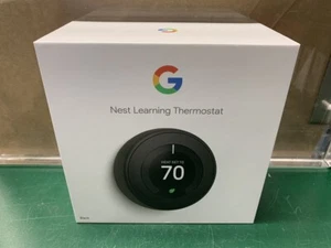 Google Nest T3018US Smart Learning Thermostat - Black - Incomplete (E10024207) - Picture 1 of 4