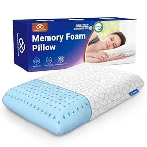 Gel Memory Foam Pillows, All Sizes Cooling Pillows, Washable Cover, Breathable - Picture 1 of 1