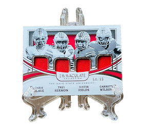 2022 PANINI IMMACULATE COLLECTION QUAD RELICS FIELDS OLAVE GARRETT WILSON /99