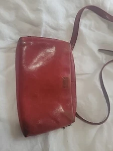 Vintage 90s Y2K HOBO International Red Crossbody Wallet Bag - Picture 1 of 18