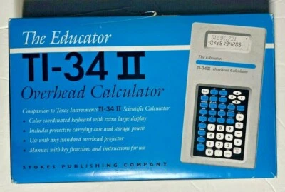 The Educator TI-34II Overhead Scientific Calculator       - Image 1 of 4