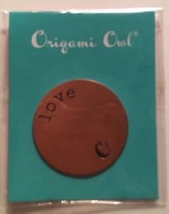 Origami Owl Medium Love Plate - Picture 1 of 2