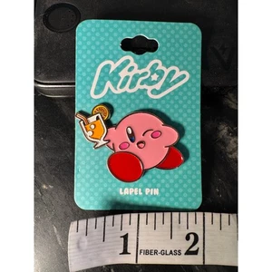 KIRBY New Enamel Drink Lapel Pin - Foto 1 di 3
