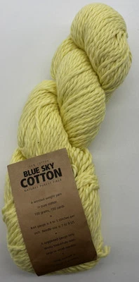 Hilo de algodón Blue Sky "amarillo" 1 madeja #2005 Foto 1 de 2