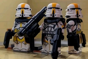 Star Wars Clone Custom Minifig (3x) 327th Star Corps Airborne Commander & Lt's - Picture 1 of 14
