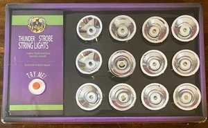 Spirit Halloween Thunder Strobe String Lights Flashing Spooky Sounds - Picture 1 of 6