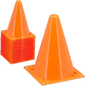 Set Da 20 Coni Stradali, Conetti Segnaletici per Allenamento Di Calcio, Cani, Ba - Foto 1 di 12