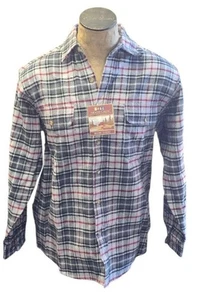 Moose Creek Men's Long Sleeve Flannel Shirt Black/Reg/Gray - Picture 1 of 3