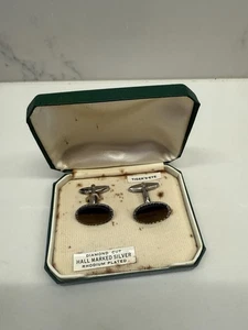 Jewellery Lovely Vintage JA&S, 925 Sterling Silver Cufflinks, Boxed, Hallmarked - Picture 1 of 24
